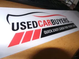 Used Car Buyers Logo Sign