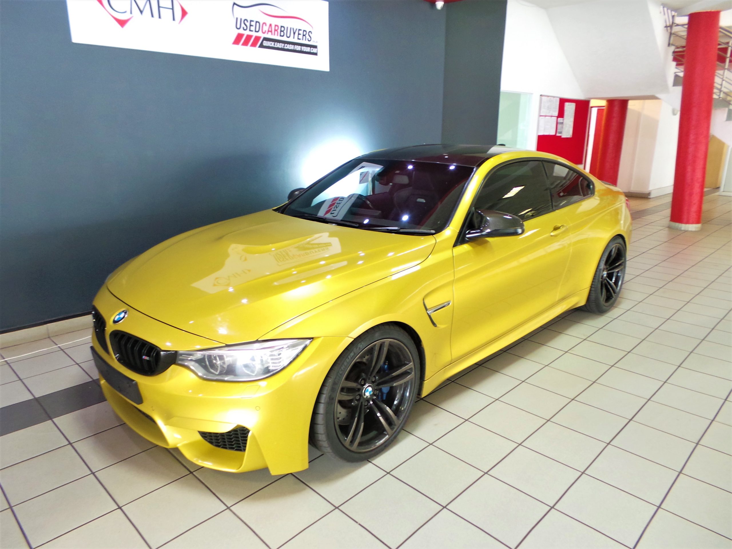 Yellow BMW